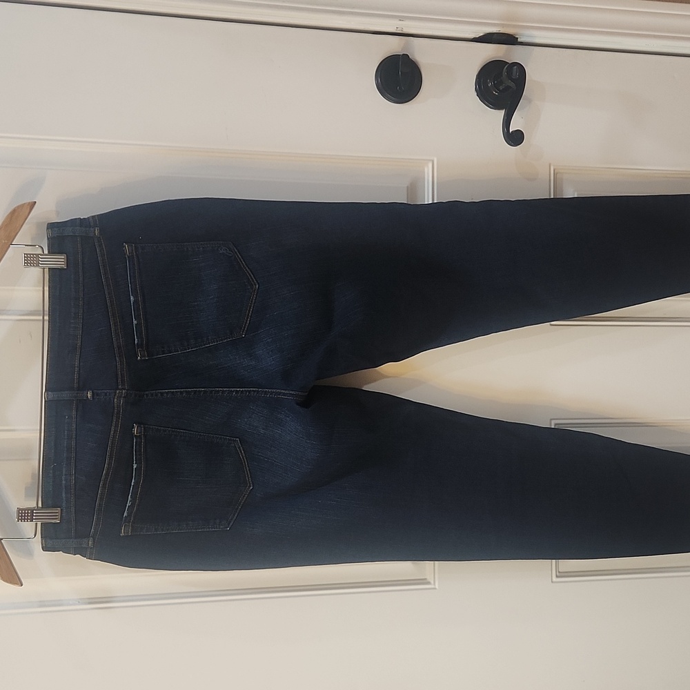 Jessica Simpson Dark Blue Skinny Jeans with Floral Embroidery - Picture 7 of 8